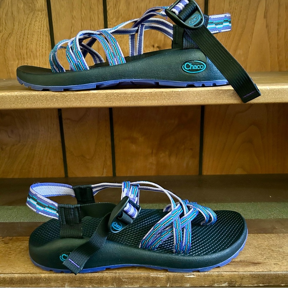 Chaco Danube Purple ZX/2 CLASSIC Dual Strap Hiking Classic Sandals size 10 EU 41 - Picture 4 of 11